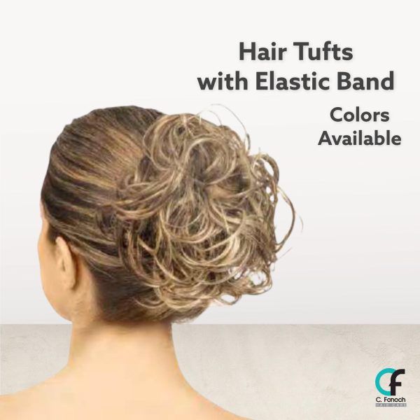 SYNTHETIC HAIR RUBBER BAND WITH CURLS