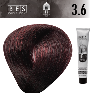 3.6 BES HIFI COLOR DARK DEEP RED BROWN