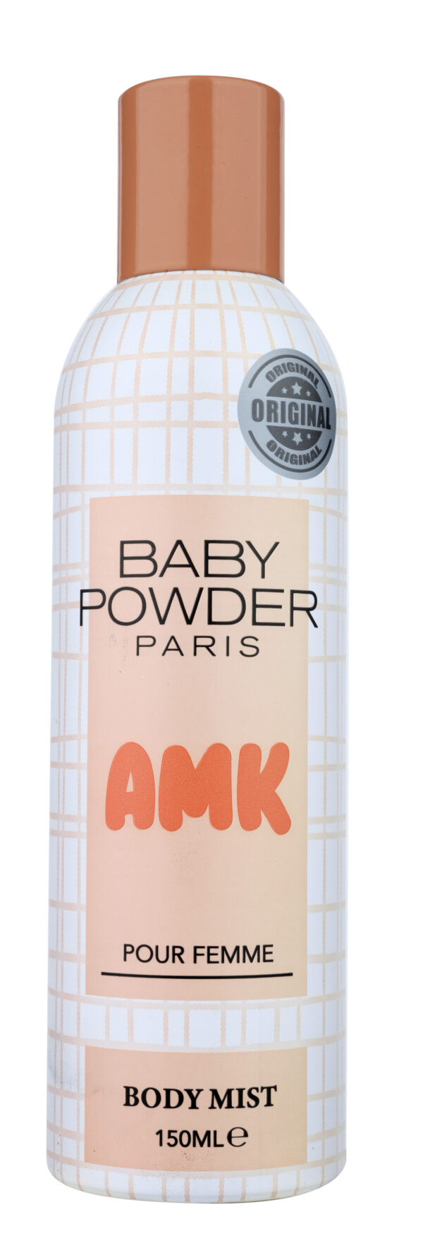 BABY POWDER PEACH BODY MIST METAL BOTTLE