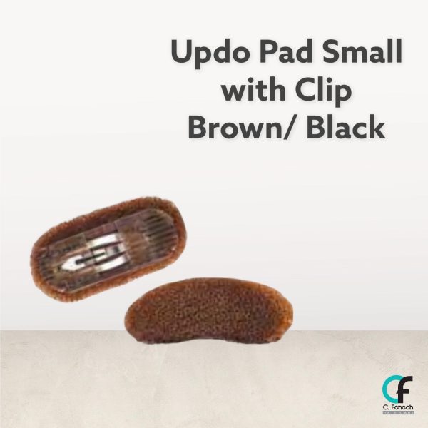 UPDO PAD SMALL BROWN WITH CLIP