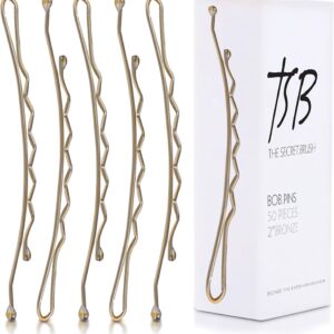 HAIR PINS CURVE BROWN BRONZE 50MM