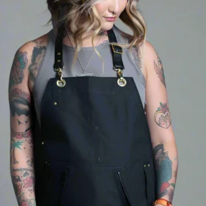 HAIRDRESSING APRON STAIN PROOF - BLACK