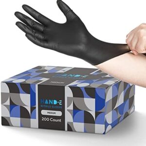 GLOVES MORFOSE MEDIUM BLACK NYTRILE