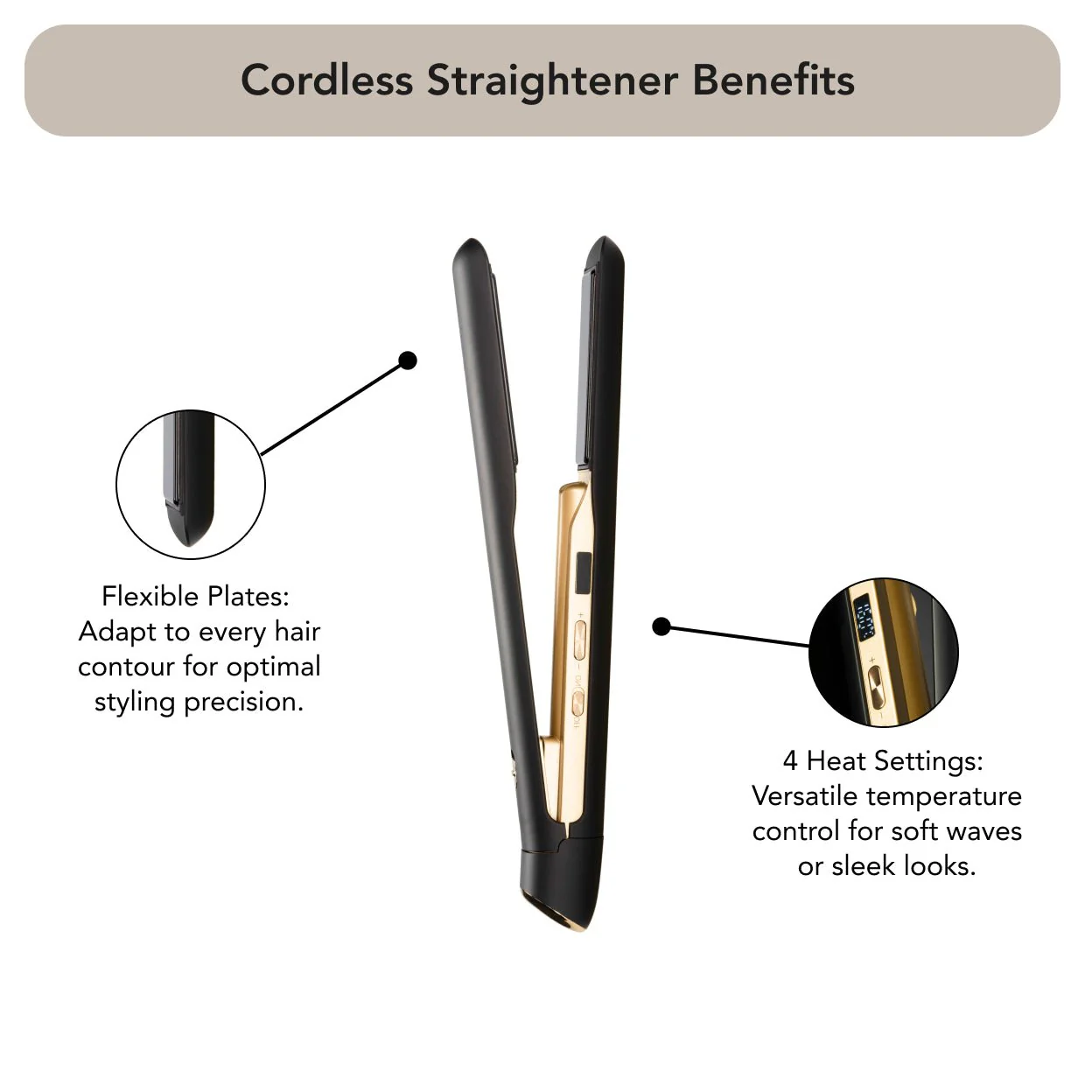 MAXP AURUM CORDLESS STRAIGHTENER - Image 3