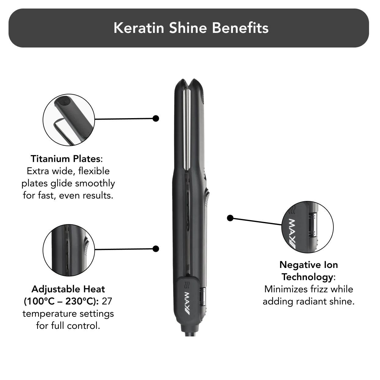MAXP KERATIN SHINE STRAIGHTENER - Image 3