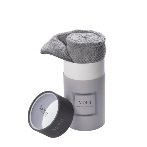 MOHI MICROFIBER HAIR TOWEL GREY